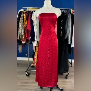 Jessica McClintock Red Maxi Dress